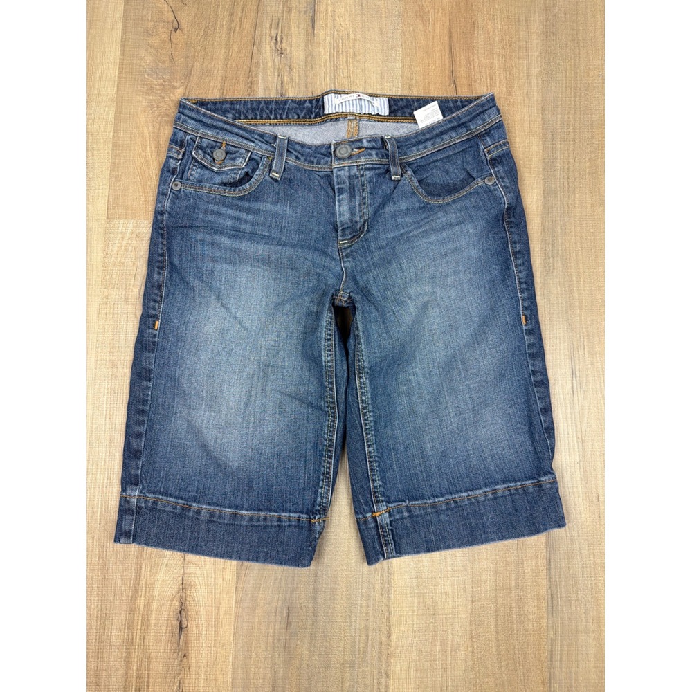 Vintage Tommy Hilfiger Denim Bermuda Shorts Medium Wash Women Size 6 Y2K